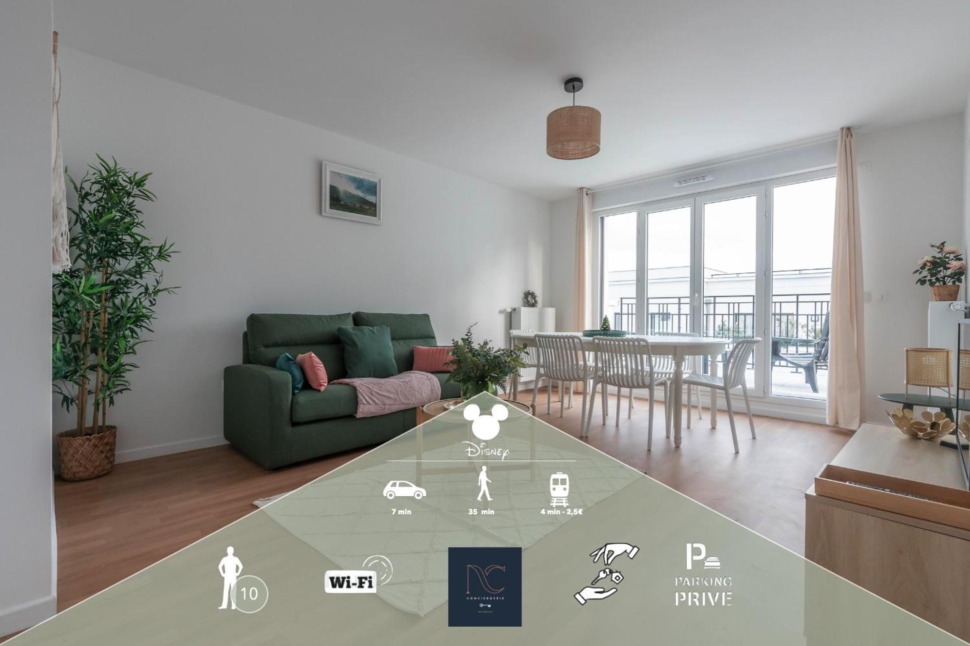 *Disneyland-Paris* 10 Pers, Wifi, 2 Parkings Chessy  Eksteriør bilde